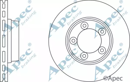 Тормозной диск APEC braking DSK2340