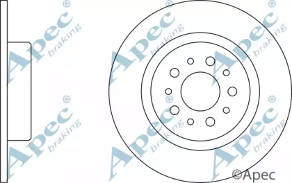 Тормозной диск APEC braking DSK2335