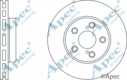 Тормозной диск APEC braking DSK2334