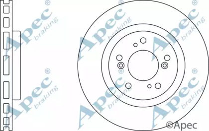 Тормозной диск APEC braking DSK2329