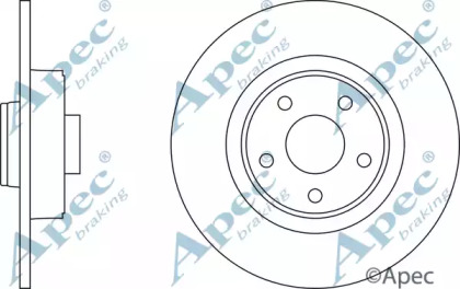 Тормозной диск APEC braking DSK2326