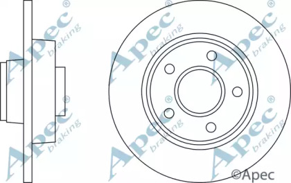 Тормозной диск APEC braking DSK2325