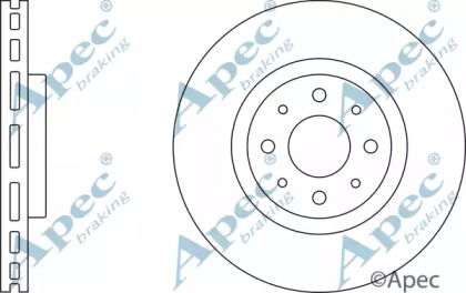 Тормозной диск APEC braking DSK2324