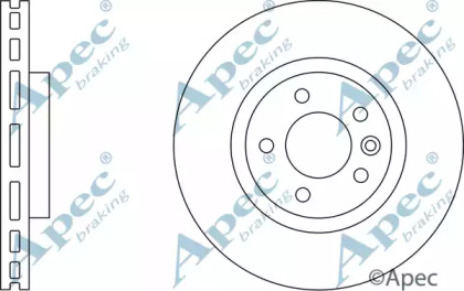 Тормозной диск APEC braking DSK2323