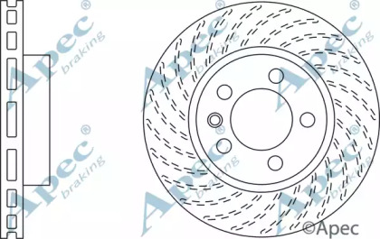 Тормозной диск APEC braking DSK2308