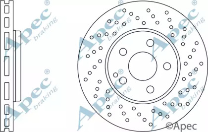 Тормозной диск APEC braking DSK2307