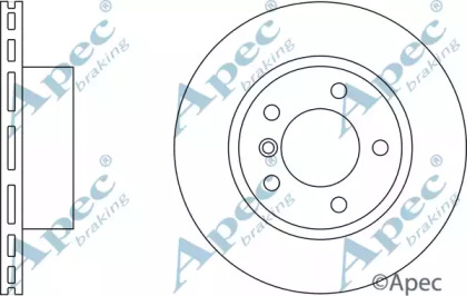 Тормозной диск APEC braking DSK2303