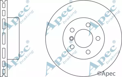 Тормозной диск APEC braking DSK2299