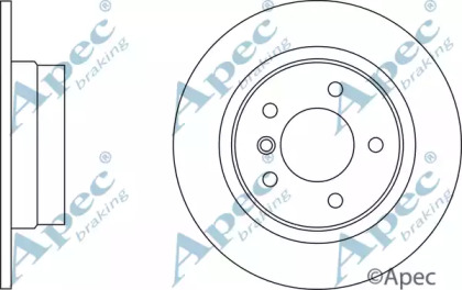 Тормозной диск APEC braking DSK2295