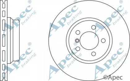 Тормозной диск APEC braking DSK2291