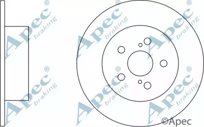 Тормозной диск APEC braking DSK2287