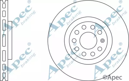 Тормозной диск APEC braking DSK2285