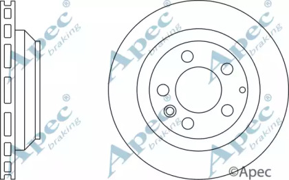 Тормозной диск APEC braking DSK2284