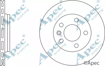 Тормозной диск APEC braking DSK2282