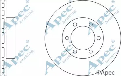 Тормозной диск APEC braking DSK2280