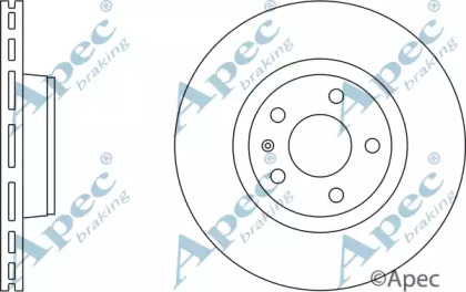 Тормозной диск APEC braking DSK2278