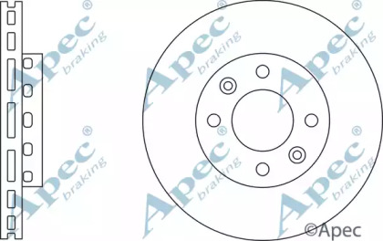 Тормозной диск APEC braking DSK2268