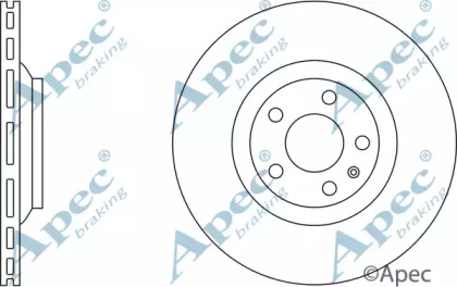 Тормозной диск APEC braking DSK2260