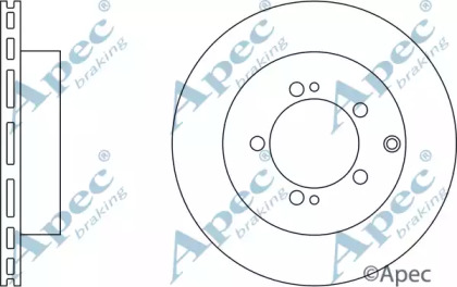 Тормозной диск APEC braking DSK2261