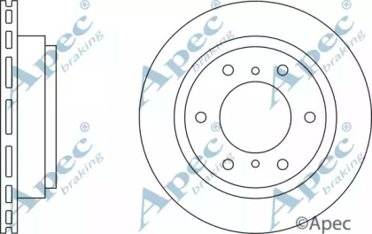 Тормозной диск APEC braking DSK2255