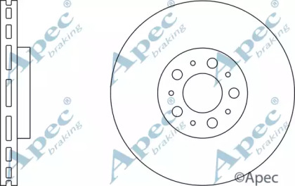 Тормозной диск APEC braking DSK2250