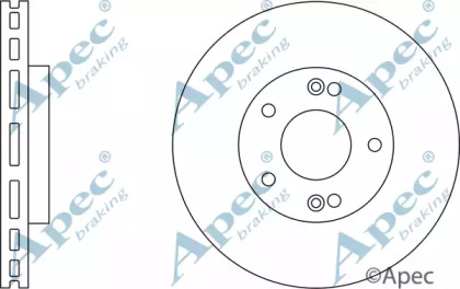 Тормозной диск APEC braking DSK2251