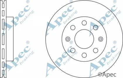 Тормозной диск APEC braking DSK2252