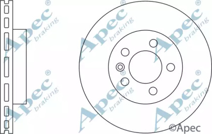 Тормозной диск APEC braking DSK2248