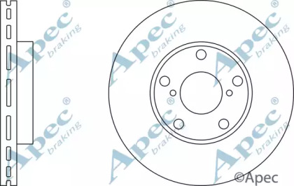 Тормозной диск APEC braking DSK2238