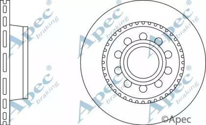 Тормозной диск APEC braking DSK2220