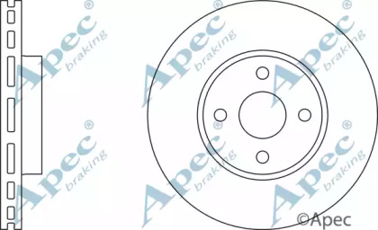 Тормозной диск APEC braking DSK2222