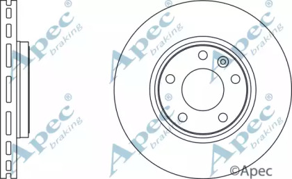 Тормозной диск APEC braking DSK2215