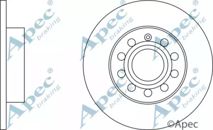 Тормозной диск APEC braking DSK2218