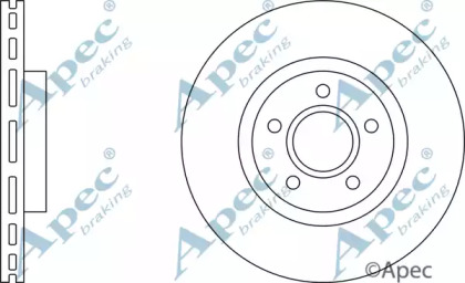 Тормозной диск APEC braking DSK2210