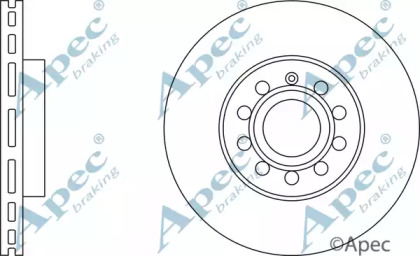 Тормозной диск APEC braking DSK2207