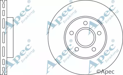 Тормозной диск APEC braking DSK2203