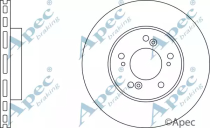 Тормозной диск APEC braking DSK2204