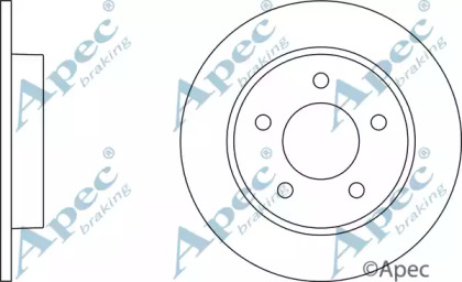 Тормозной диск APEC braking DSK2196