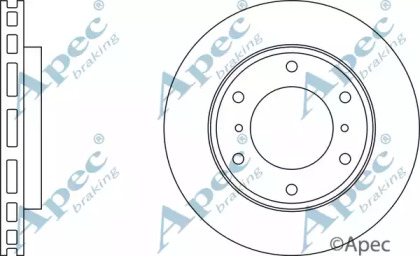 Тормозной диск APEC braking DSK2198