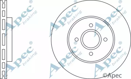 Тормозной диск APEC braking DSK2185