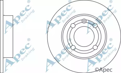 Тормозной диск APEC braking DSK2165