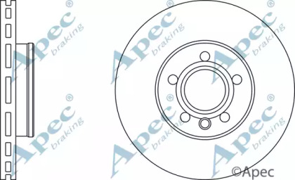 Тормозной диск APEC braking DSK2166