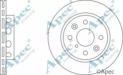 Тормозной диск APEC braking DSK2152