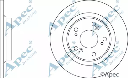 Тормозной диск APEC braking DSK2154