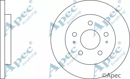 Тормозной диск APEC braking DSK2155