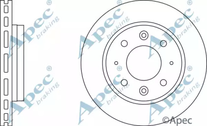 Тормозной диск APEC braking DSK2156