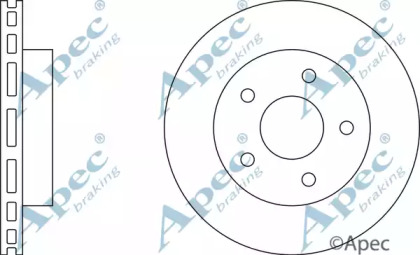 Тормозной диск APEC braking DSK2143