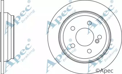 Тормозной диск APEC braking DSK2135