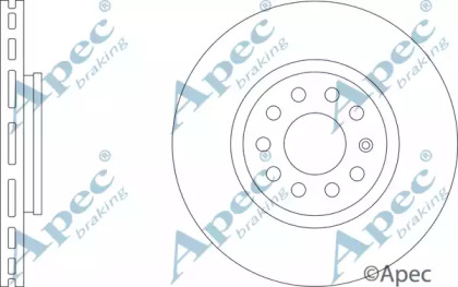 Тормозной диск APEC braking DSK2137