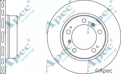 Тормозной диск APEC braking DSK2139